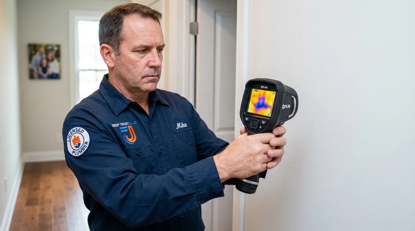 Thermal imaging leak detection by Johns Plumbing LLC in Weber City
